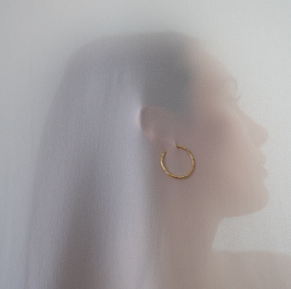 Hoop Earrings Medium - Gold