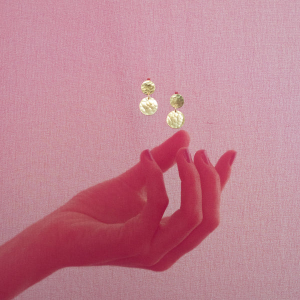 Double Trouble Earrings - Gold