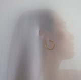 Hoop Earrings Medium - Gold