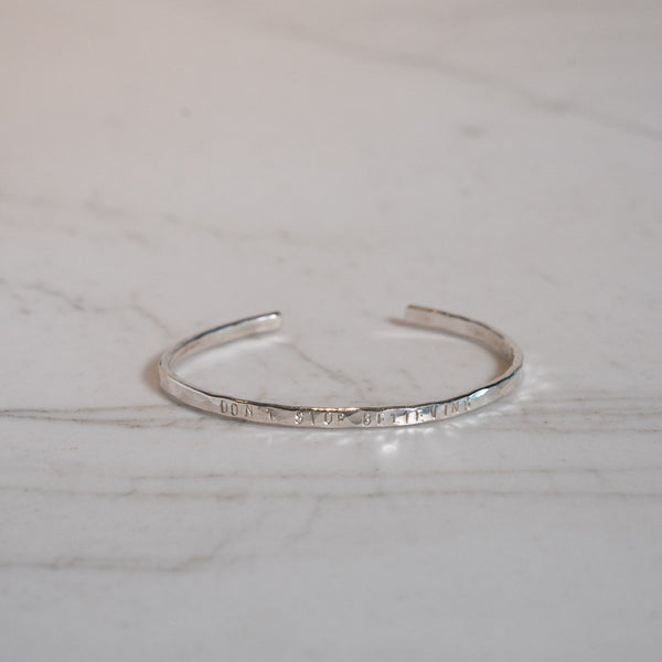 Small Personalized Bracelet - Silver
