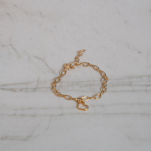 Chain Bracelet Heart - Gold