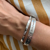 Large Personalized Bracelet - Silver