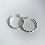 Hoop Earrings Large - Silver
