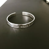 Large Personalized Bracelet - Silver